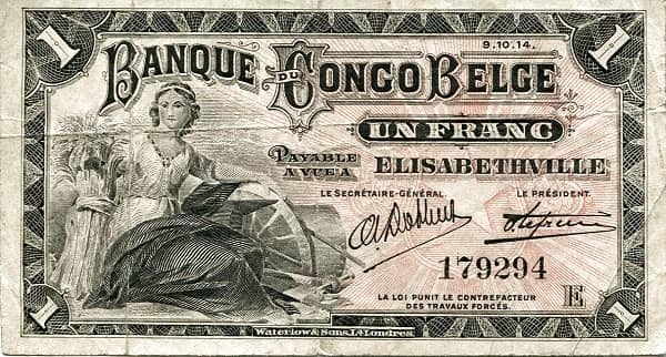 1 Franc Elisabethville