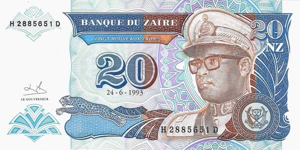 20 Nouveaux Zaïres