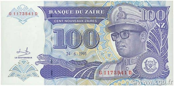 100 Nouveaux Zaïres