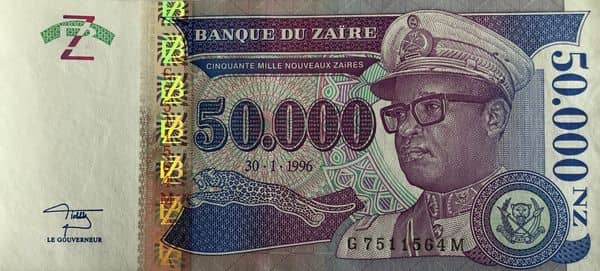 50000 Nouveau Zaïres