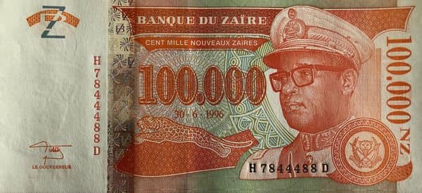 100000 Nouveaux Zaïres