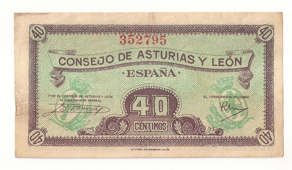 40 centesimi Consejo de Asturias y León