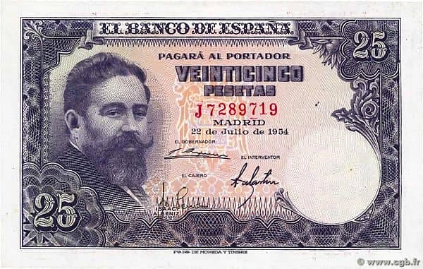 25 Pesetas (Isaac Albéniz)