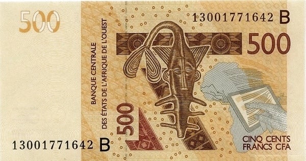 500 franchi CFA (Benin)