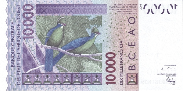 10000 franchi CFA (Costa d'Avorio)