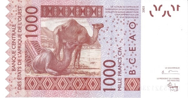 1000 franchi CFA (Mali)