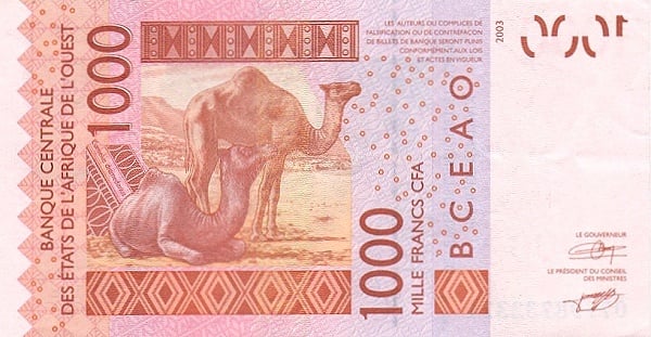1000 franchi CFA (Togo)