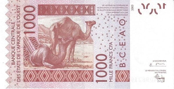 1000 franchi CFA (Guinea-Bissau)