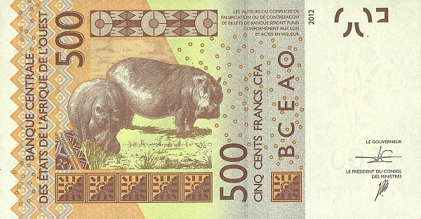 500 franchi CFA (Guinea-Bissau)