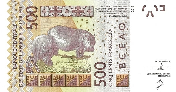 500 franchi CFA (Burkina Faso)