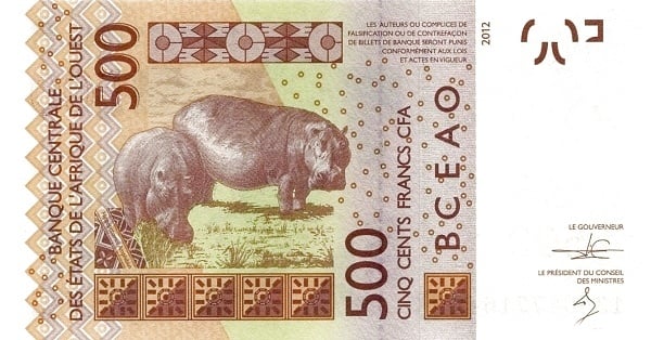 500 franchi CFA (Benin)