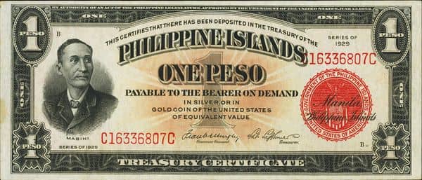 1 Peso Mabini