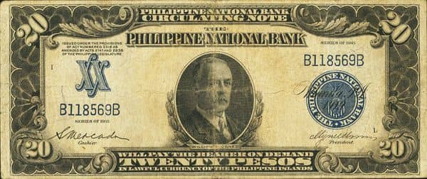 20 Pesos William Jones