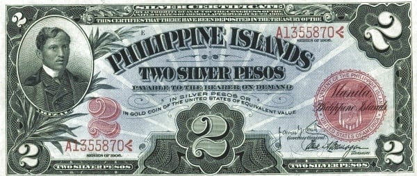 2 pesos d'argento