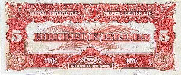 5 pesos d'argento