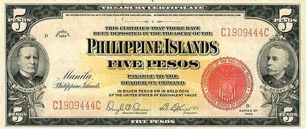 5 pesos