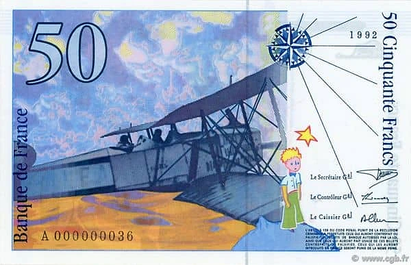 50 franchi Saint-Exupéry