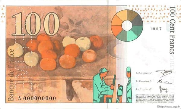 100 Francs Cézanne