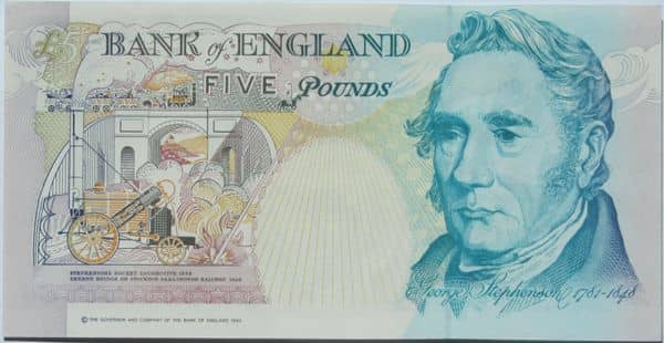 5 Pounds George Stephenson