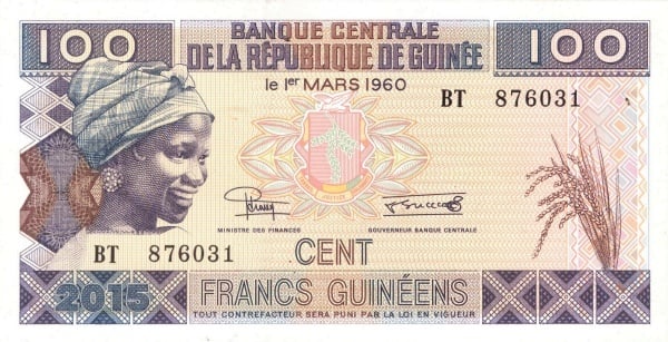 100 franchi guinéens