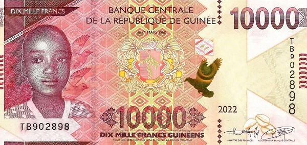 10000 franchi guinéens