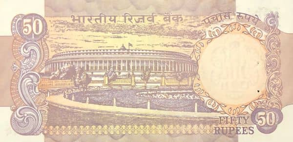 50 Rupees Parliament Building