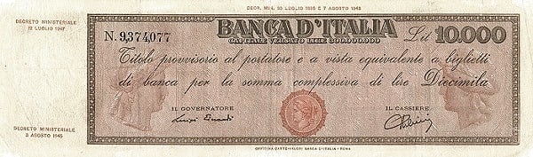 10000 lire