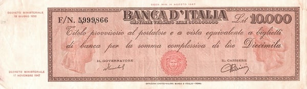 10000 lire