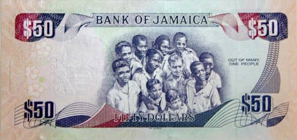 50 Dollars Golden Jubilee of Jamaica