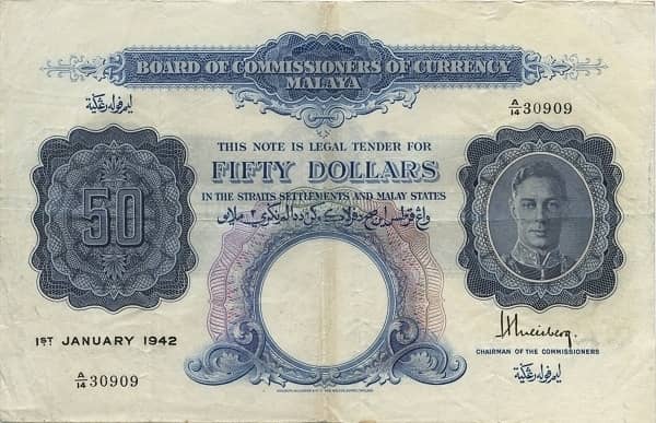 50 Dollars George VI