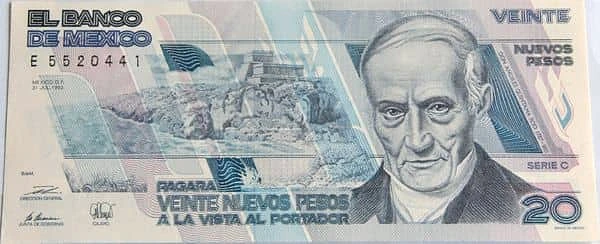 20 Nuevos Pesos