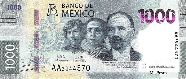 1000 pesos