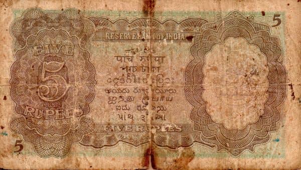 5 Rupees Burma