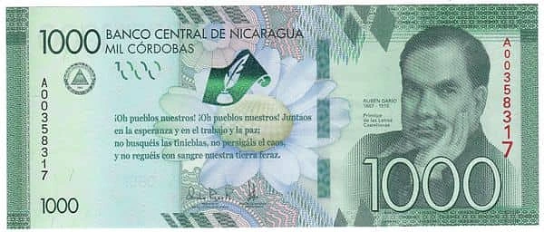 1000 cordobas