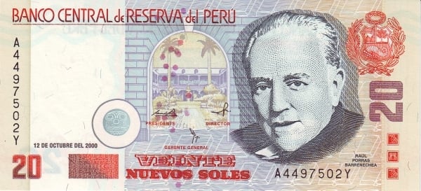 20 soles nuevos