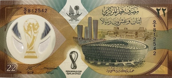 22 riyal (Coppa del Mondo FIFA Qatar 2022)