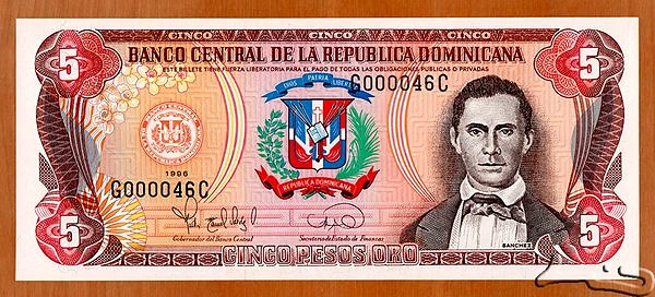 5 Pesos Oro