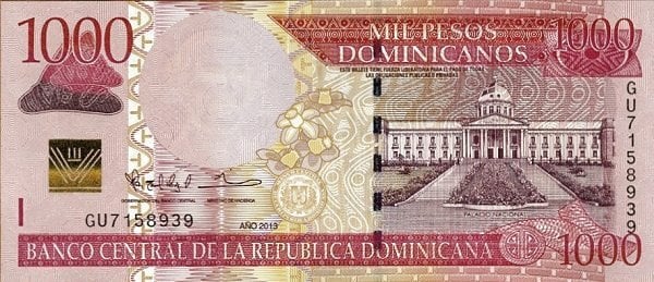 1000 pesos dominicani