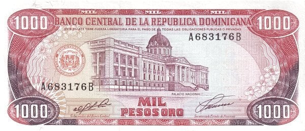 1000 pesos oro