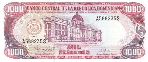 1000 pesos oro