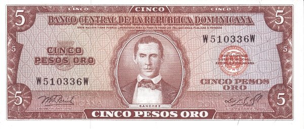 5 pesos d'oro