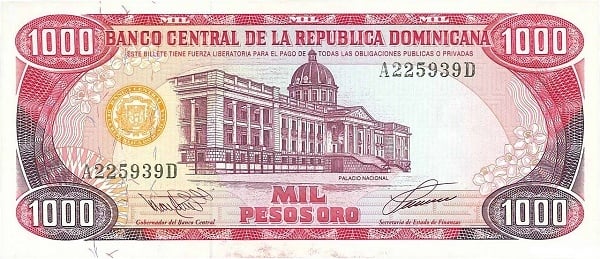 1000 pesos oro