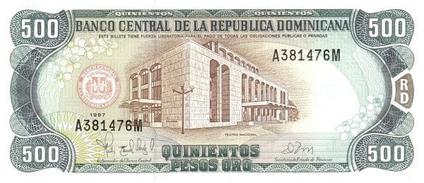 500 pesos oro