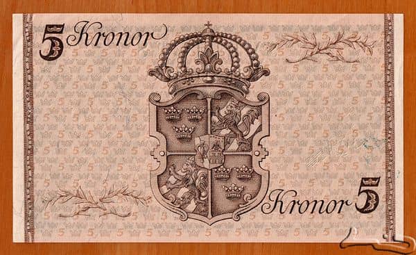 5 Kronor King Gustaf V's Birthday