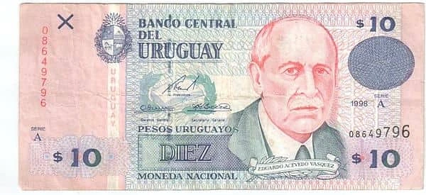 10 Pesos Uruguayos