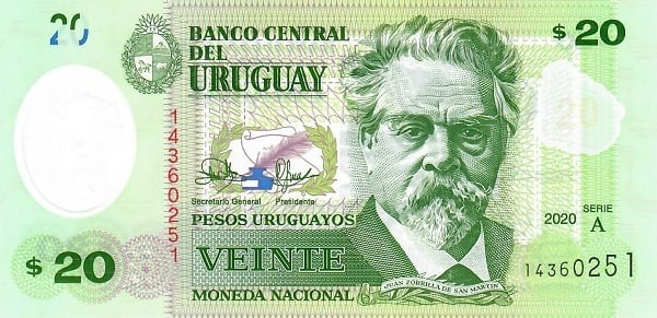 20 pesos uruguaiani