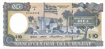 10 pesos uruguaiani