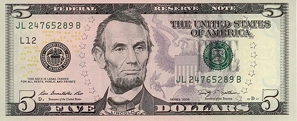 5 dollari