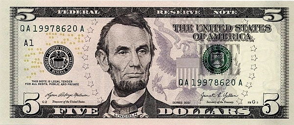 5 dollari
