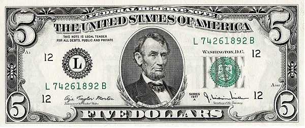 5 dollari